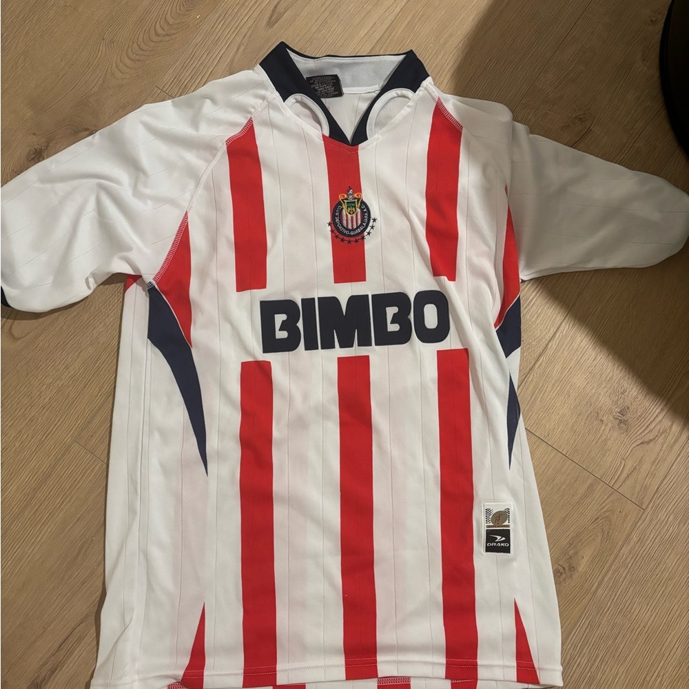 Chivas Men's Red and White Jersey